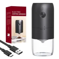 Бездротова електрична кавомолка Electric Coffee Grinder KMDJ-2A з регулятором помелу, акумуляторна USB млин для кавових зерен MAG-640