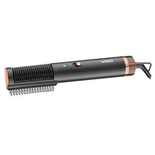 Фен щітка випрямляч VGR V-490 Hair Dryerhot Air Comb для сушіння й укладання будь-якого типу волосся гарячим повітрям 2 в 1, Стайлер гребінець 1200W