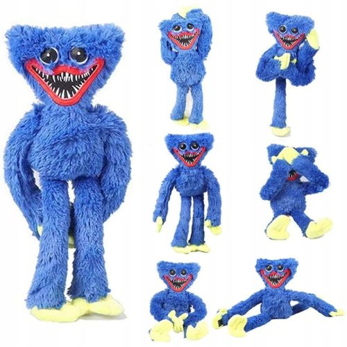 Велика м'яка дитяча іграшка обнімашка Хагі Ваги, монстрик Huggy Wuggy з липучками на руках 40см з ТІК-струму