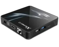 Смарт приставка для телевізора з пультом x88 Pro 12 DDR 4g eMMC128G, медіаплеєр Android 12, Цифрова ТВ приставка з вбудованим WiFi модулем Чорна