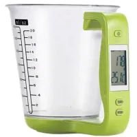 Електронна мірна чаша ваги Digital Scale with Measuring Cup SP-001 600мл, кухонний мірний стакан з вагами і вбудованим термометром SP001 для дому