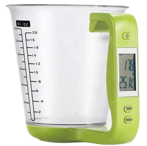 Електронна мірна чаша ваги Digital Scale with Measuring Cup SP-001 600мл, кухонний мірний стакан з вагами і вбудованим термометром SP001 для дому