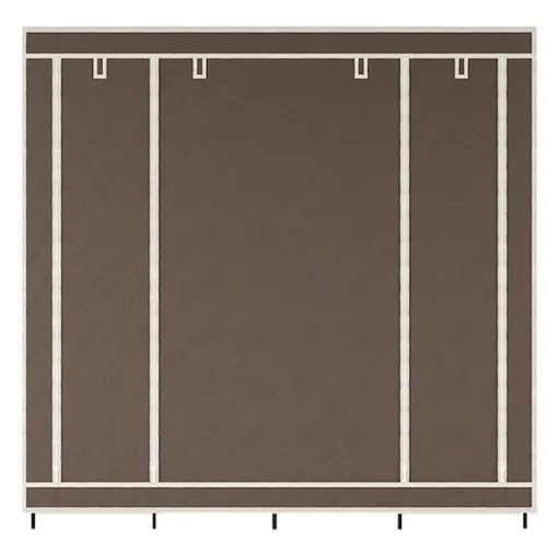 Складаний тканинний шафа для одягу Storage Wardrobe 88170 на 4 секції, 170х45х175, каркасний органайзер гардероб для взуття та речей на 12 полиць