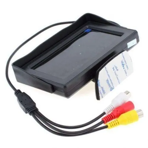 Монитор автомобильный TFT LCD экран 4,3” Дисплей LCD 4.3' для камеры заднего вида в автомобиль, Автомонитор на ножке Дисплей 320х240 в машину Черный