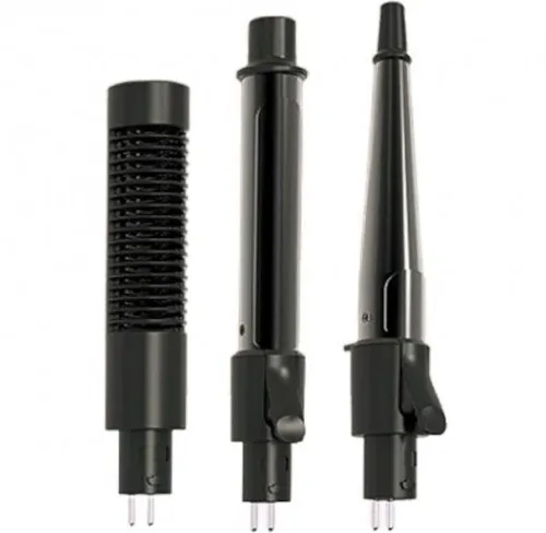 Багатофункціональний фен Kemei KM-9203 4 насадки для укладання випрямлення і завивки волосся мультистайлер з концентратором випрямлячем і плойкою