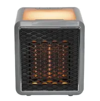 Керамічний інфрачервоний обігрівач Handy Heater Pure Warmth RD-08 1200W, настільний тепловентилятор c LED підсвічуванням, електрообігрівач Чорний