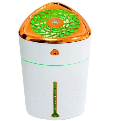Ультразвуковий зволожувач повітря нічник Happy Home Heavy fog Humidifier з RGB підсвічуванням 1000мл, Аромадифузор міні дифузор від USB біло-золотий