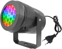Новорічний лазерний проектор Led Projection Light 1367-3 на 16 малюнків, Настінний обертовий проектор підсвічування з кронштейном для дому Чорний