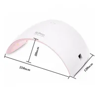 Професійна лампа SUN9S UV / LED для манікюру і педикюру з екраном 24W UV LED з таймером White УФ сушарка для нігтів, гель лаку Біла SUN 9S
