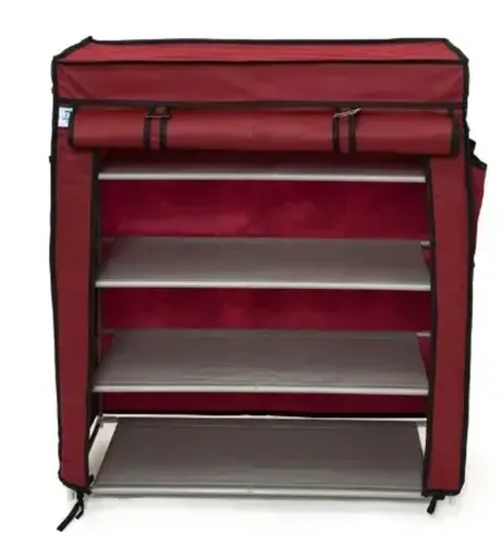 Складная тканевая полка шкаф для хранения обуви Shoe Cabinet A-5 90x56x27 см 4 полки, Пылезащищенная полка органайзер каркасный 5556 HCX 7688