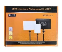Професійна прямокутна LED лампа Fill Light PL - 26 для студійної фотозйомки, Світлодіодний прожектор для фото і відео з шарнірною головкою