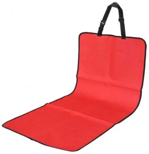 Автомобильная накидка на автомобильное сиденье для животных Pet Seat Cover Paws, Водонепроницаемый чехол от царапин собак и кошек в машину Красная