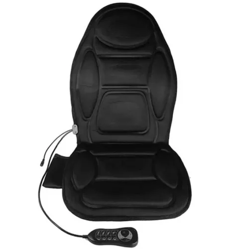 Масажна накидка з підігрівом Massage Cushion JB - 616c для сидіння в автомобілі, чохол з масажером для крісла LY-55 від мережі і прикурювача 12/220V
