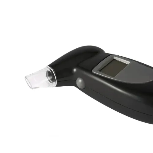 Карманный электронный алкотестер с мундштуками Digital Breath Alcohol Tester с LCD дисплеем 80025 Персональный алкометр анализатор спирта