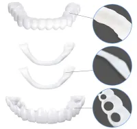 Знімні вініри на верхні і нижні щелепи SnapOn Smile Veneers LY-11 для зубів, вініри Снеп він Смайл 2 щелепи з кейсом, накладні зуби верх, вниз