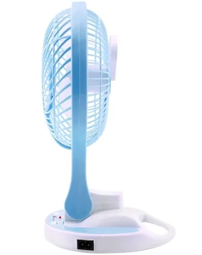 Настільний складаний вентилятор з лампою Handy Mini Fan JR-5580 12V 220V з LED підсвічуванням від акумуляторів 18650 акумуляторний міні-вентилятор
