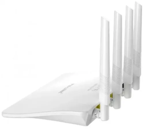 Высокоскоростной мини маршрутизатор Wi-fi роутер Pix-link LV-WR21Q 300 Мбит 2.4 ГГц, Беспроводной вай фай роутер до 300Mb/s 4 антенны 4 порта Белый
