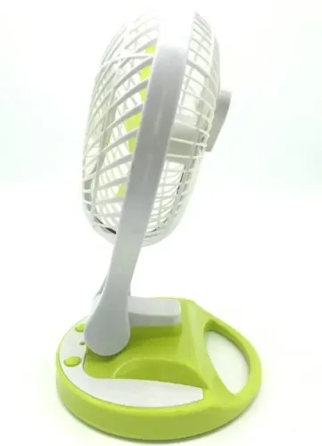 Настільний складаний вентилятор з лампою Handy Mini Fan JR-5580 12V 220V з LED підсвічуванням від акумуляторів 18650 акумуляторний міні-вентилятор