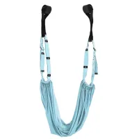 Підвісний гамак для йоги та фітнесу Air Yoga rope Синій, Гумки для аеройоги, пілатесу і тренування м'язів з кріпленням у дверний отвір