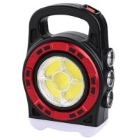 Переносний кемпінговий ліхтар Hurry Bolt HB-6678 20W з сонячною панеллю і функцією павербанка, акумуляторний LED прожектор лампа з Powerbank