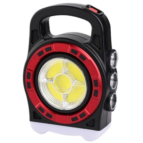 Переносний кемпінговий ліхтар Hurry Bolt HB-6678 20W з сонячною панеллю і функцією павербанка, акумуляторний LED прожектор лампа з Powerbank
