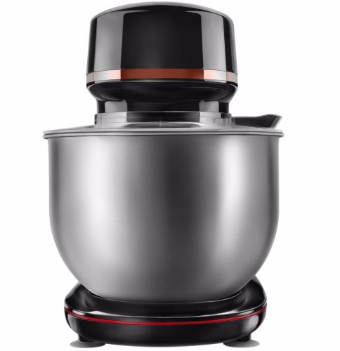Кухонний планетарний міксер тістоміс Domotec R-6673 з чашею 12л і насадками, стаціонарний настільний міксер подрібнювач для замішування тіста 1800W