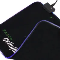 Ігровий комп'ютерний килимок для мишки Gaming Pad Razer R-350 RS-02 25X35X0.3 см C RGB підсвічуванням, Ігрова поверхня для комп'ютерної миші 90546