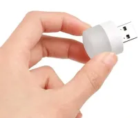 Светодиодная USB мини лампочка ночник Vkstar 1W Led Light BU-15 от Power Bank и ноутбука, Лампа фонарик 6000K от повербанка ПК 1Вт Холодный белый