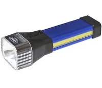 Ручной аккумуляторный фонарик COBA CB-888 5W с боковым светом 26 LED, Карманный светодиодный фонарь СОВА YYC-C69 до 150 метров 5 режимов USB Синий