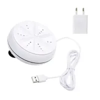 Портативна ультразвукова міні пральна машина Ultrasonic Turbine Wash 523-1 з кабелем USB, Машинка для прання від повербанка Біла