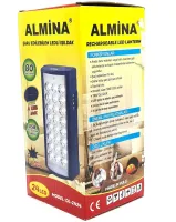 Аварійна Світлодіодна лампа ліхтар ALFARID (Almina) DL-2424 24 LED 6V 3AH акумуляторна з функцією Power Bank Аварійний переносний світильник 2606l