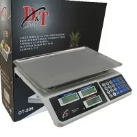 Торгові електронні ваги Smart DT-809 24х35 см Навантаження до 50 кг, акумуляторні Настільні ваги для торгівлі з лічильником ціни і калькулятором
