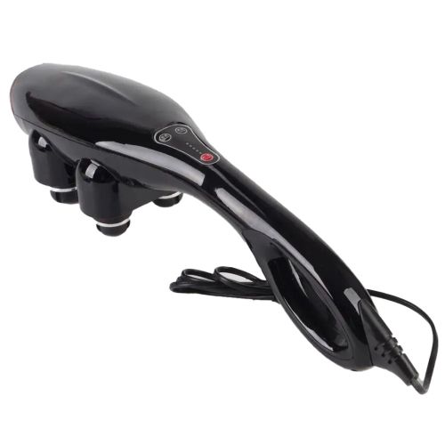 Електричний ручний масажер Quad Action Percussion Massager TK-88 - 2 для всього тіла 28 Вт, 12 в 1, вібраційний м'язовий мультімассажер для спини