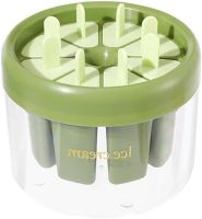 Силіконова форма Зроби сам Ice Cream mold 8 клітинок для морозива, фруктового льоду і ескімо, Морожениця формочка з відсіком для води і підставкою