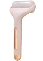 Охолоджуючий ручний масажер ролер Flawless Ice Roller для холодного масажу тіла та обличчя, роликовий валик Айс ролер з гелевим кріо масажем Рожевий