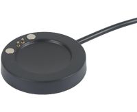 Магнитное зарядное устройство IS7 Charging Line для Smart Watch T500, Магнитная USB зарядка 37мм 2-коннектора для зарядки смарт часов Черная