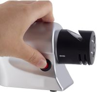 Электрическая точилка для ножей и кухонных ножниц от сети Electric Knife Sharpener 2 в 1 проводной станок точило инструмент для заточки лезвий 220V
