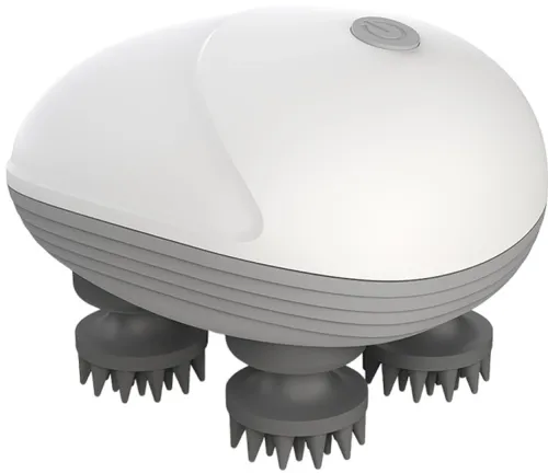 Бездротовий водонепроникний масажер Smart Scalp Massager QSK-701 для голови, шиї і плечей акумуляторний Media-Tech Mt6524 для кішок і собак Білий
