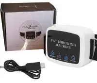 Антицелюлітний міостимулятор тренажер для схуднення Fat Throwing Machine CS-777, Масажер для масажу преса і живота з регульованою манжетою з USB