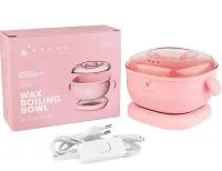 Силіконовий баночний воскоплав Wax Boiling Bowl Bucos SL-400 100W, складаний нагрівач воску на 400мл в таблетках, гранулах або дисках AND651