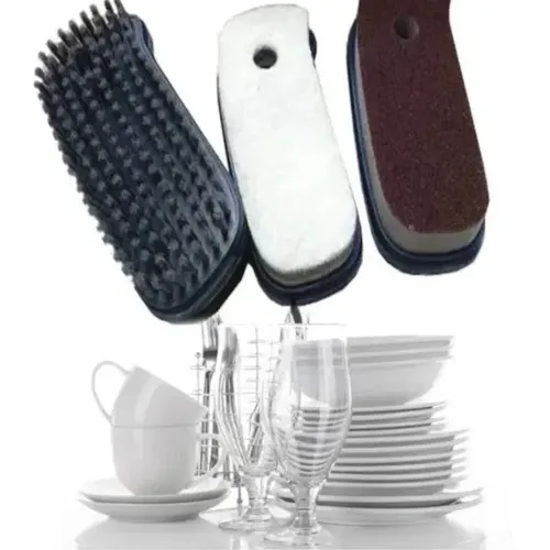 Универсальная чистящая щетка Hydraulic Cleaning Brush HX8818 3в1 для мытья посуды и чистки одежды, Губка щётка с насадками для разных поверхностей
