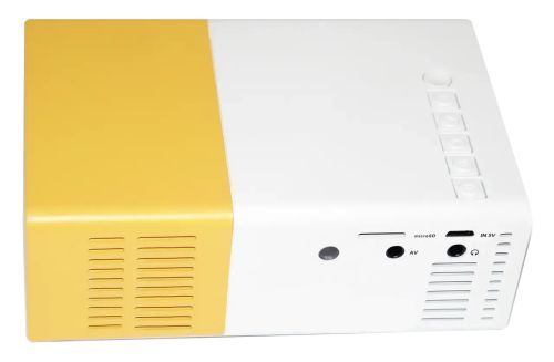 Портативний проектор міні кінотеатр мультимедійний Full HD Led Projector YG-300 мультимедійний домашній кінотеатр з динаміком, заряд від Power bank