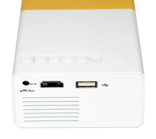 Портативний проектор міні кінотеатр мультимедійний Full HD Led Projector YG-300 мультимедійний домашній кінотеатр з динаміком, заряд від Power bank