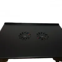 Складаний столик трансформер для ноутбука Laptop Table T8 з USB-охолодженням і підставкою для мишки, розкладний стіл для ноутбуків з вентилятором