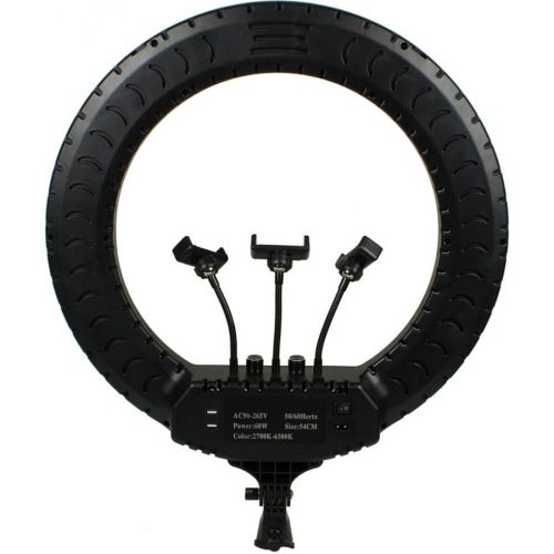 Студійна кільцева LED лампа Ring Fill Light RL - 21 60W зі штативом 54 см 21 " Професійна Світлодіодна для фото, Селфи кільце з пультом і сумкою