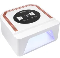 Бездротова лампа сушарка Power Bank SUN Y31 UV / LED 248W 14000 mAh для манікюру і педикюру з екраном, акумуляторна УФ сушка нігтів гель лаку Біла