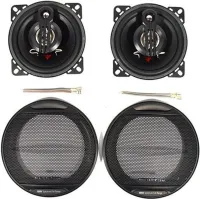 Автомобільні колонки акустика Megavox MD-459-S3 10 см 230W 2шт в машину, круглі 3-х смугові динаміки Мегавокс в авто, Автоакустика 230Вт чорні
