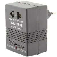 Універсальний понижувальний адаптер перетворювач напруги Wenle WL-S3 2в1 220V-110V 220v-110v конвертер 220В-110В з перемикачем у розетку