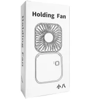 Складной аккумуляторный вентилятор Holding Fan YH-6 3 скорости с ремешком на шею, Беспроводной ручной охладитель YH6 на аккумуляторе от USB Белый