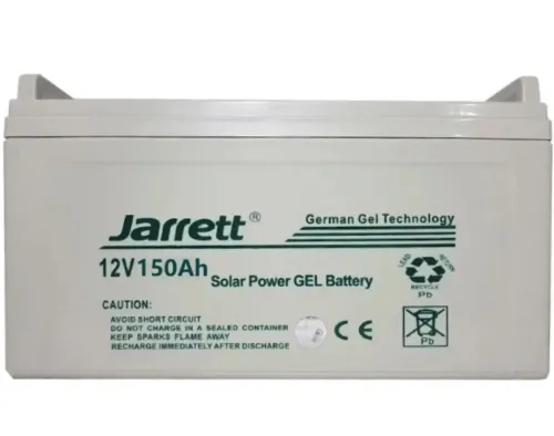 Універсальний гелевий акумулятор Jarrett GEL 12V 150AH для котла і сонячних панелей, акумуляторна батарея 12В 150ач для систем електроживлення